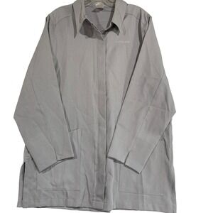 Mary Kay Lab Coat Jacket Embroidered Logo Pockets Work Uniform Medium‎